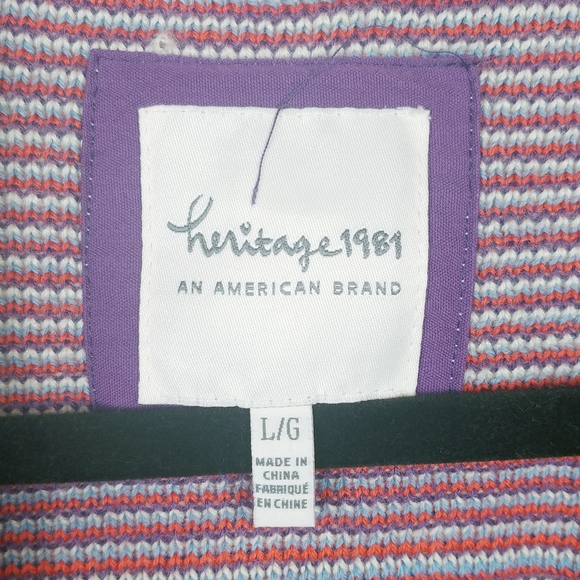 Heritage 1981 Open Front Long Boho Cardigan Large - Picture 2 of 11